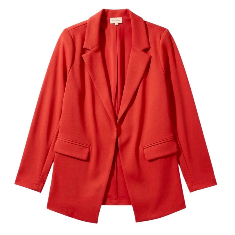 MELLODAY Women's LIGHTWEIGHT BLAZER Red Size LARGE